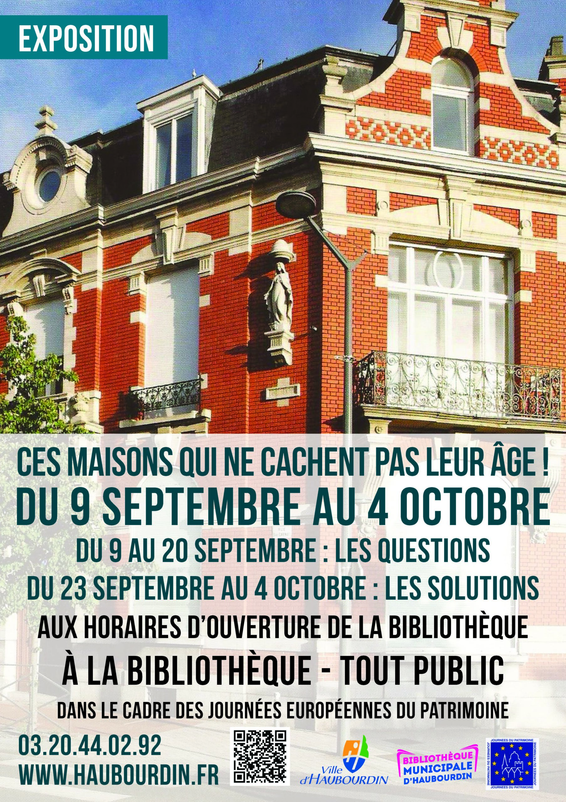 Exposition Bibliothèque Septembre 2025 Ces maisons qui ne cachent pas leur âge Haubourdin