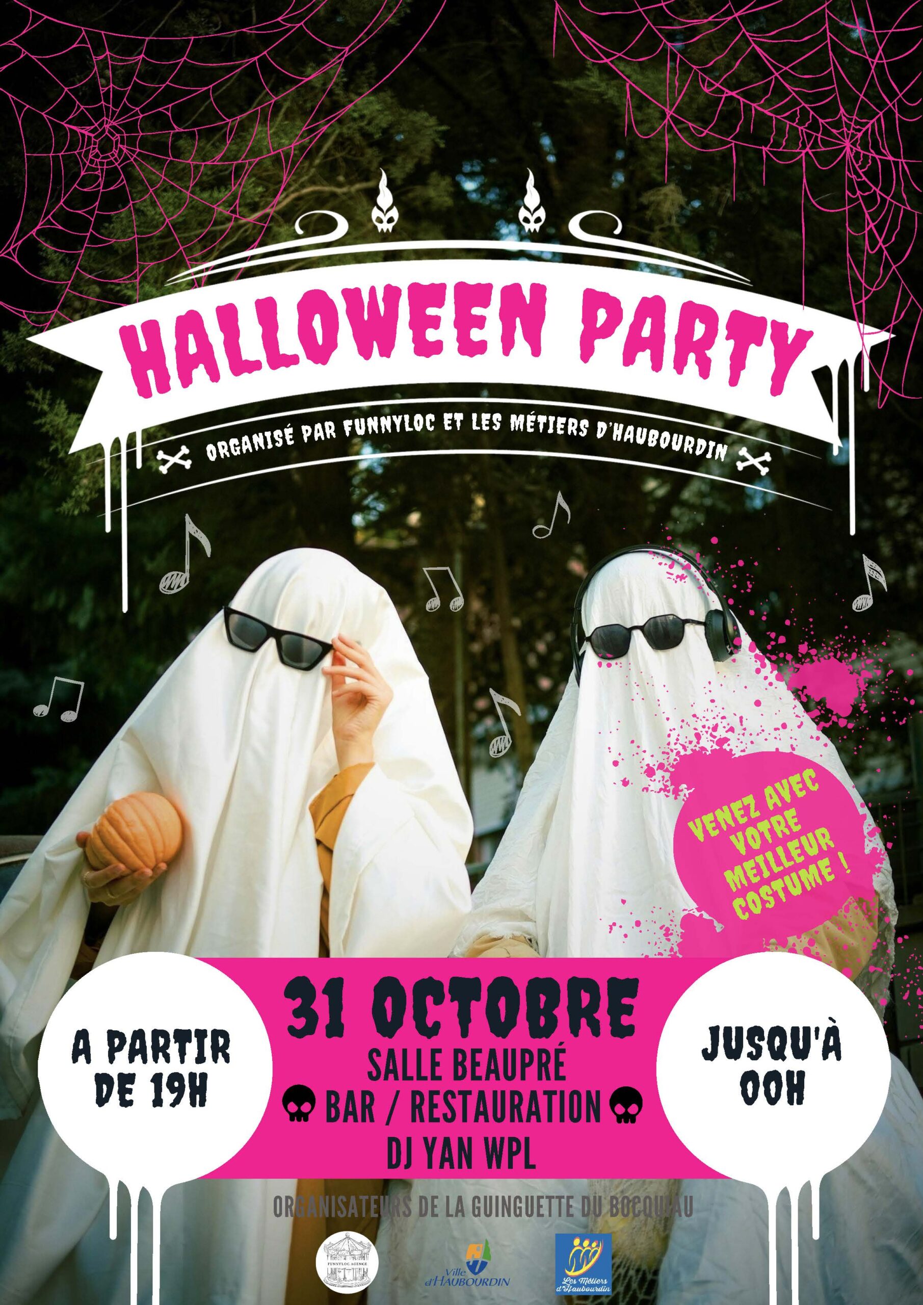 La Halloween Party de l'Association des Métiers d'Haubourdin aura lieu le 31 octobre 2025 de 19h00 à minuit.