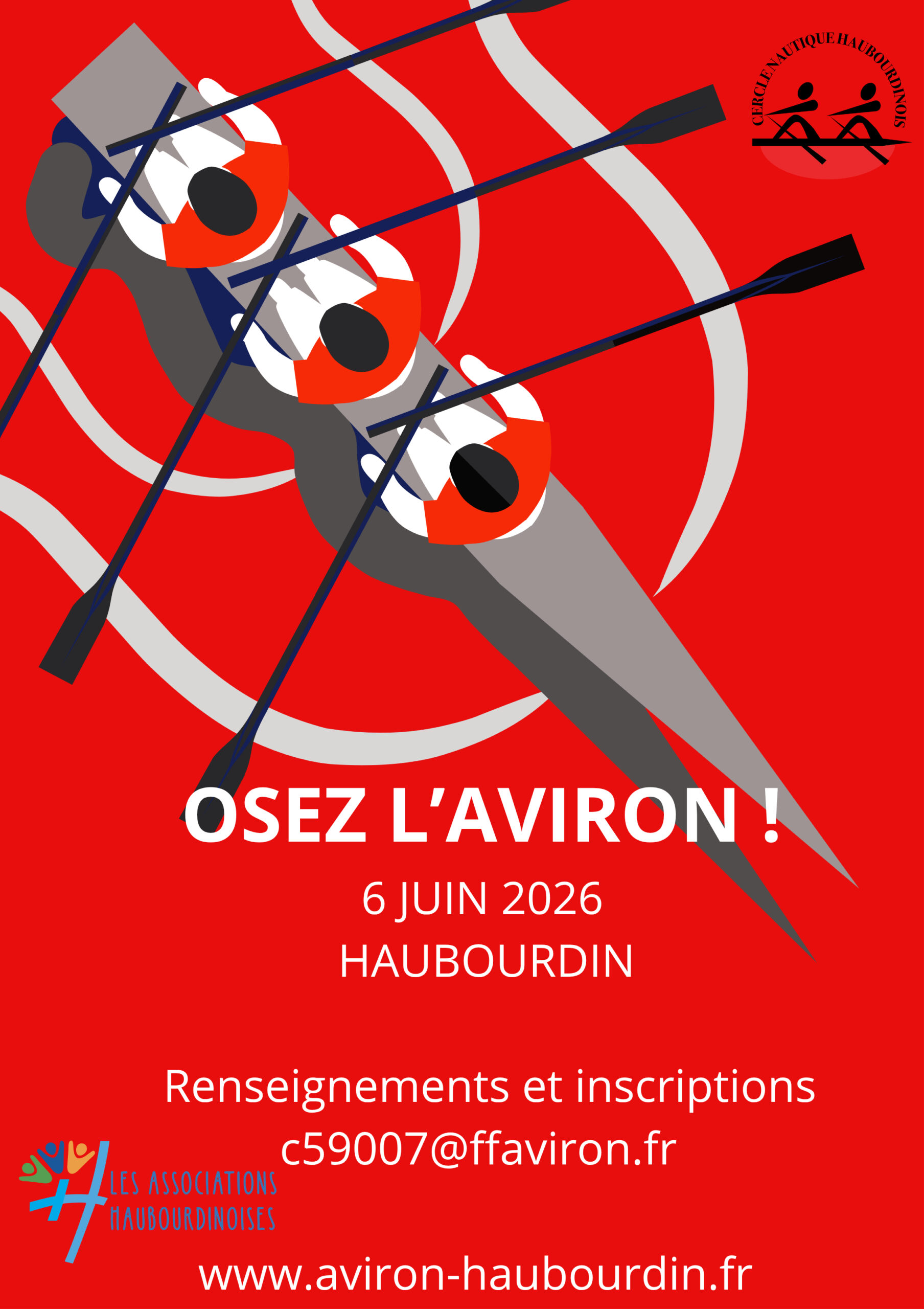 Osez l'aviron : le CNH vous propose une journée porte ouverte pour essayer le 6 juin de 14h30 à 17h00, rue Léo Lagrange.
