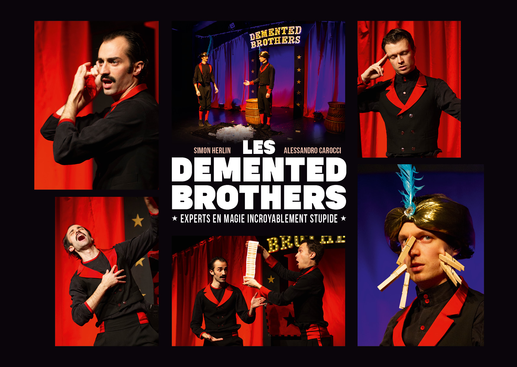 Le spectacle des Demented Brothers aura lieu le 16 janvier à 20h30 à l'Espace Culturel Lequimme.