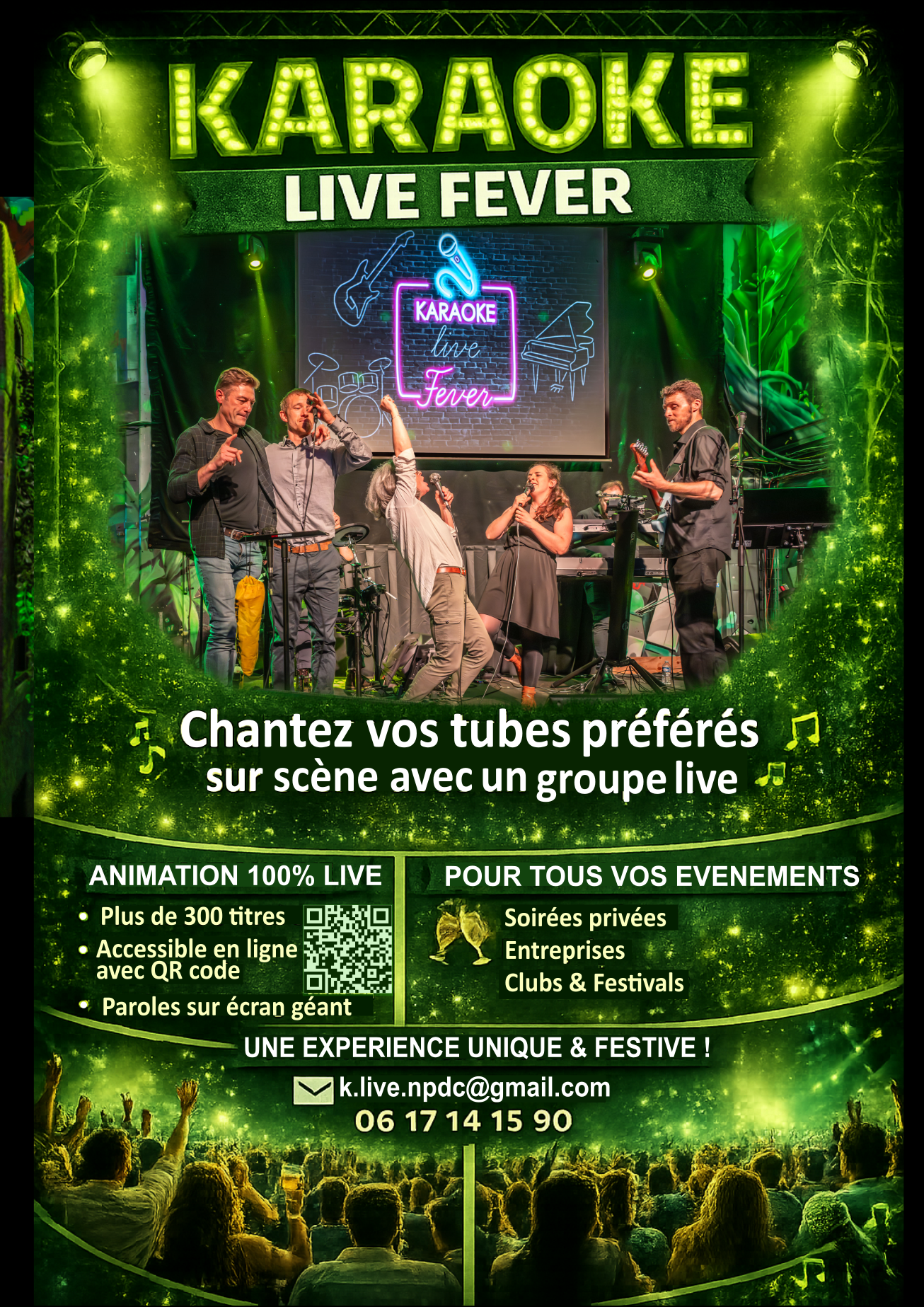 La soirée Karaoke Live Fever aura lieu le 14 novembre à 20h00 à l'Espace Culturel Lequimme à Haubourdin.