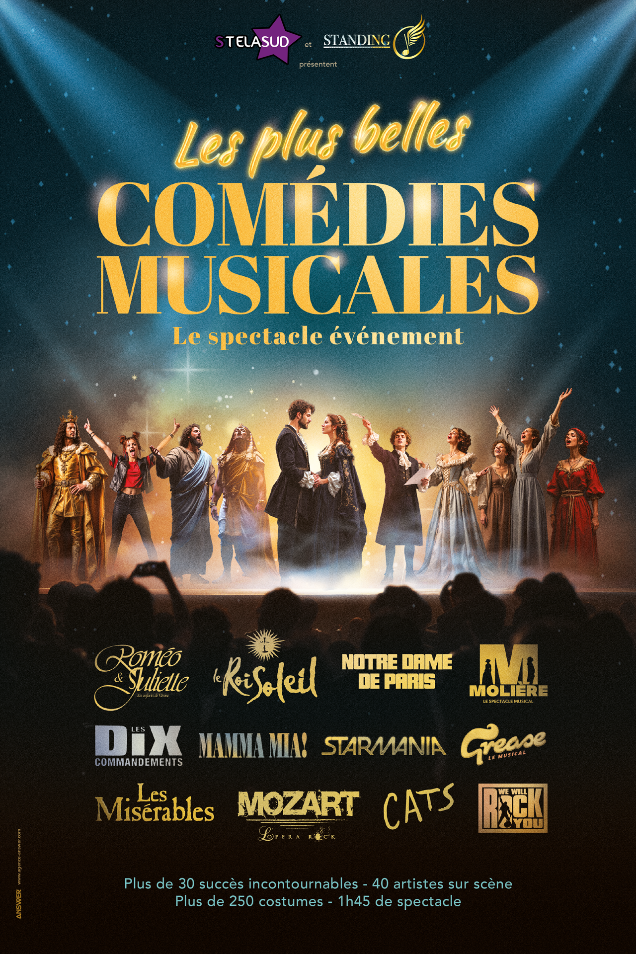Les plus belles comédies musicales aura lieu à Haubourdin le 21 mars à 16h00 à l'Espace Culturel Lequimme.