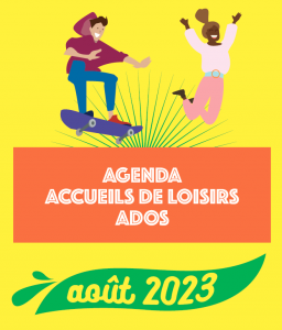 Agenda août ADOS 2023 ACM Haubourdin Espace jeunes
